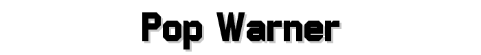 Pop Warner font